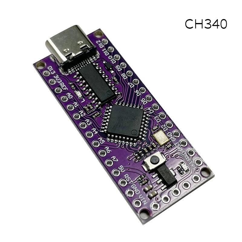 1Pcs Type-C Interface Lgt8F328P Lqfp32 Minievb With Crystal Replaces Nano V3.0 Atmega328P Ch9340/Ch340 Sop16 Usb Driver