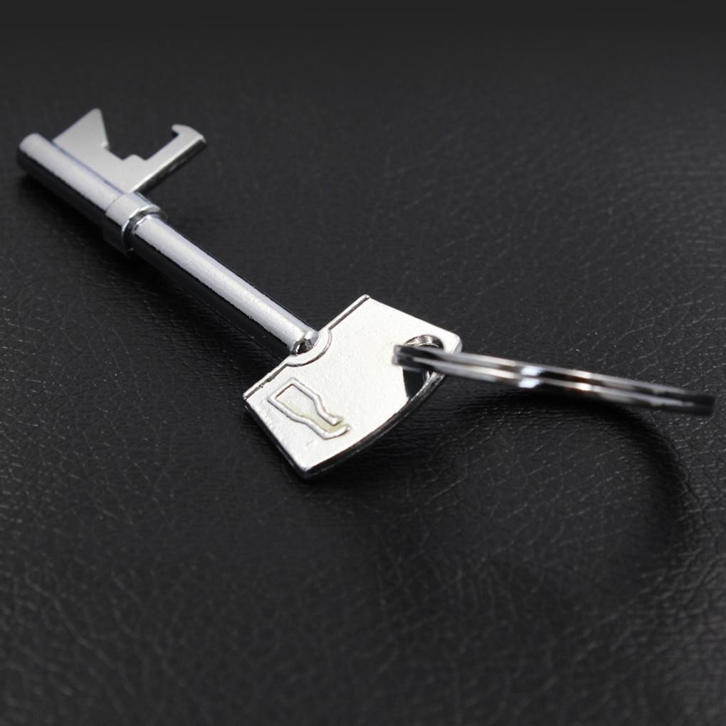 Metal keychain opener function car key holder