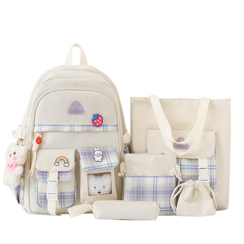 

Набір шкільних ранців Студентський рюкзак Складний рюкзак білий