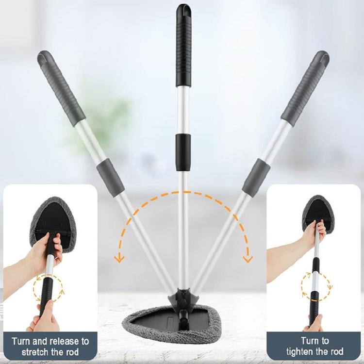 Ergonomic Windshield Cleaner Set For Comfort Featuring Aluminum Handle & Soft Cover Pad For Gentle Glass Cleaning Tasks