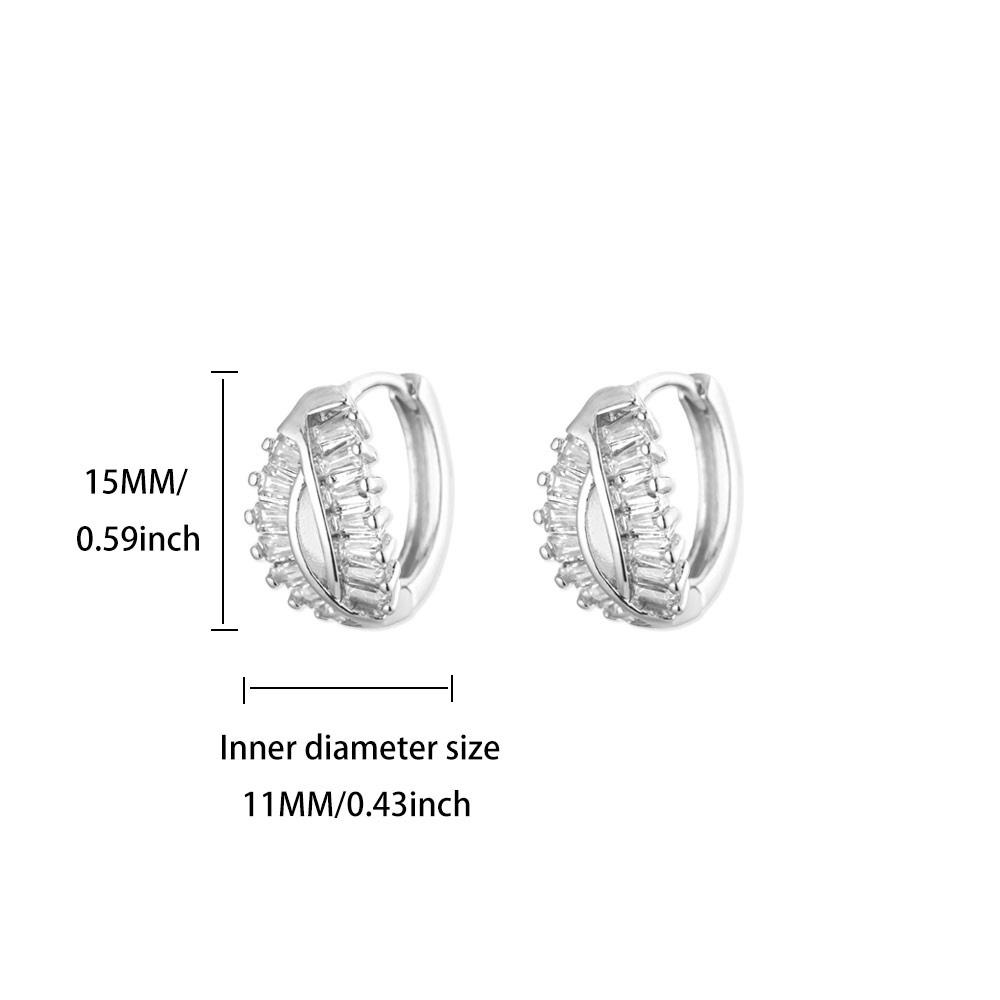 Cubic Zirconic Evil Eye Earrings For Women Stainless Steel Gold Color Hoop Earrings Luxury Lucky Jewelry Wedding Party Gift