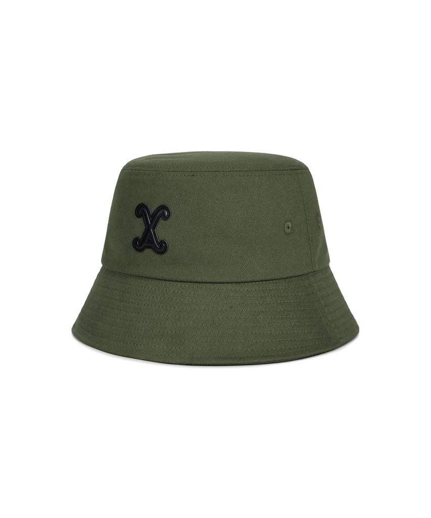 Bajal Va Curved Patch Bucket Hat Khaki