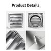 Exterior Wall Air Vent Cover Cap Duct Grill Square Vents Extractor Ventilation Cover Stainless Steel Air Vent Duct Grill