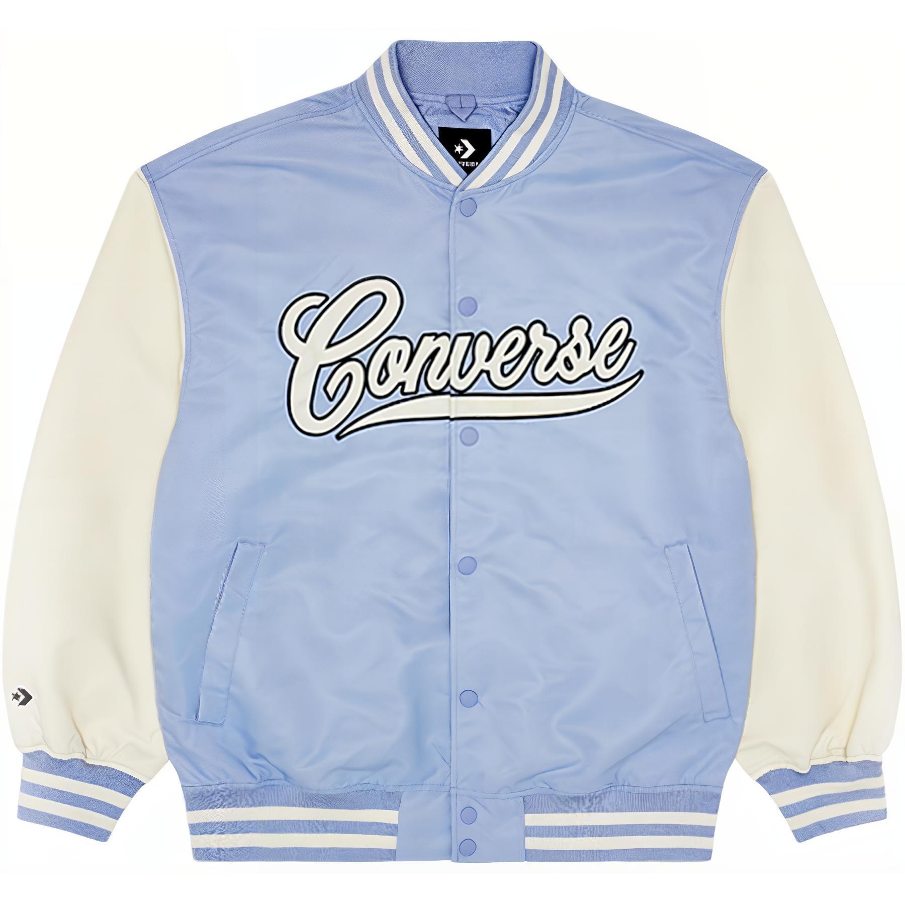 Converse Baseball Jacket Unisex Light Blue 10026912-A04 XS