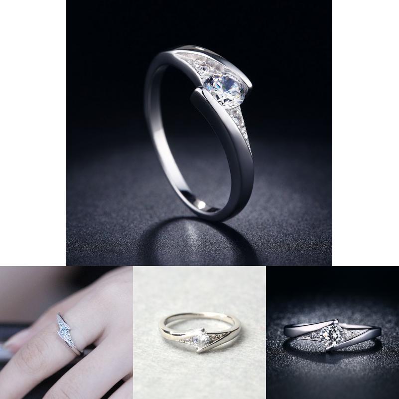 Copper Silver Plated Hand Ring For Women Fashion Jewelry For Gift