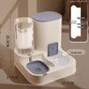 Automatic Dual-Use Pet Feeder & Water Dispenser with Large Ceramic Double Bowls for Cats and Dogs
