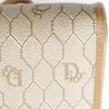 Dior Honeycomb Pattern Shoulder Bag vintage beige PVC Women Used