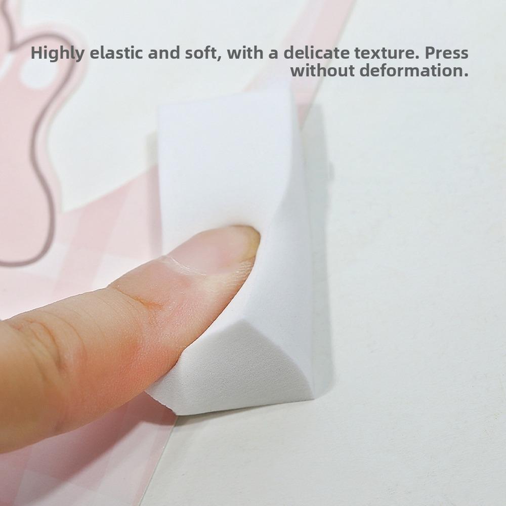 5Pcs White Triangle Makeup Sponge Gradient Effect Manicure Sponge Set  Manicure Tools