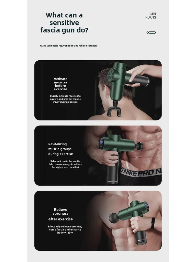 Fascia Gun Muscle Relaxation Massager for Neck and Home Fitness