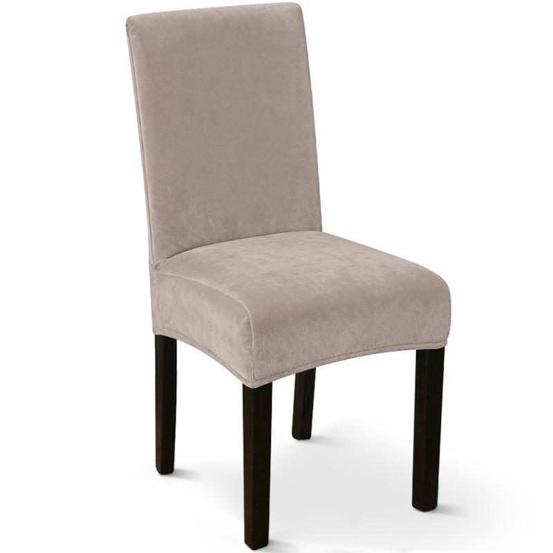 

Soft Velvet Dining Chair Cover Stretch Parson Chair Slipcovers Thick Solid Fabric Washable Seat Protectors Banquet Wedding 1pc 1PC