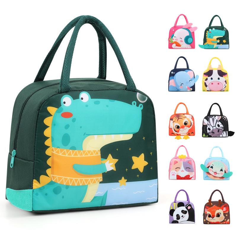 Cute Insulated Bento Bag: Cartoon Lunch Box for Kids and Office