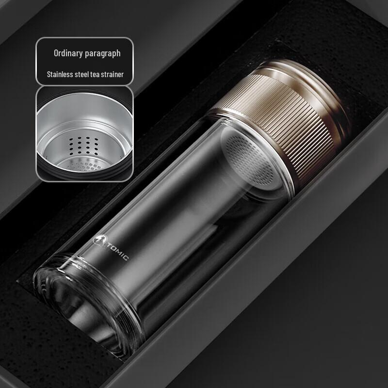 Temake Boya Double-Wall Glass Tea Infuser Bottle