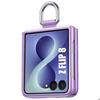 Case for Samsung Galaxy Z Flip 8, Shockproof Scratch-Resistant Protection with Buckle - Purple