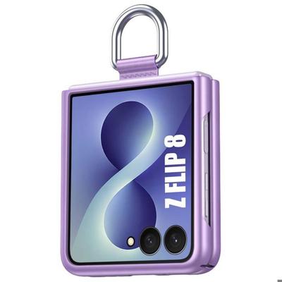 Case for Samsung Galaxy Z Flip 8, Shockproof Scratch-Resistant Protection with Buckle - Purple