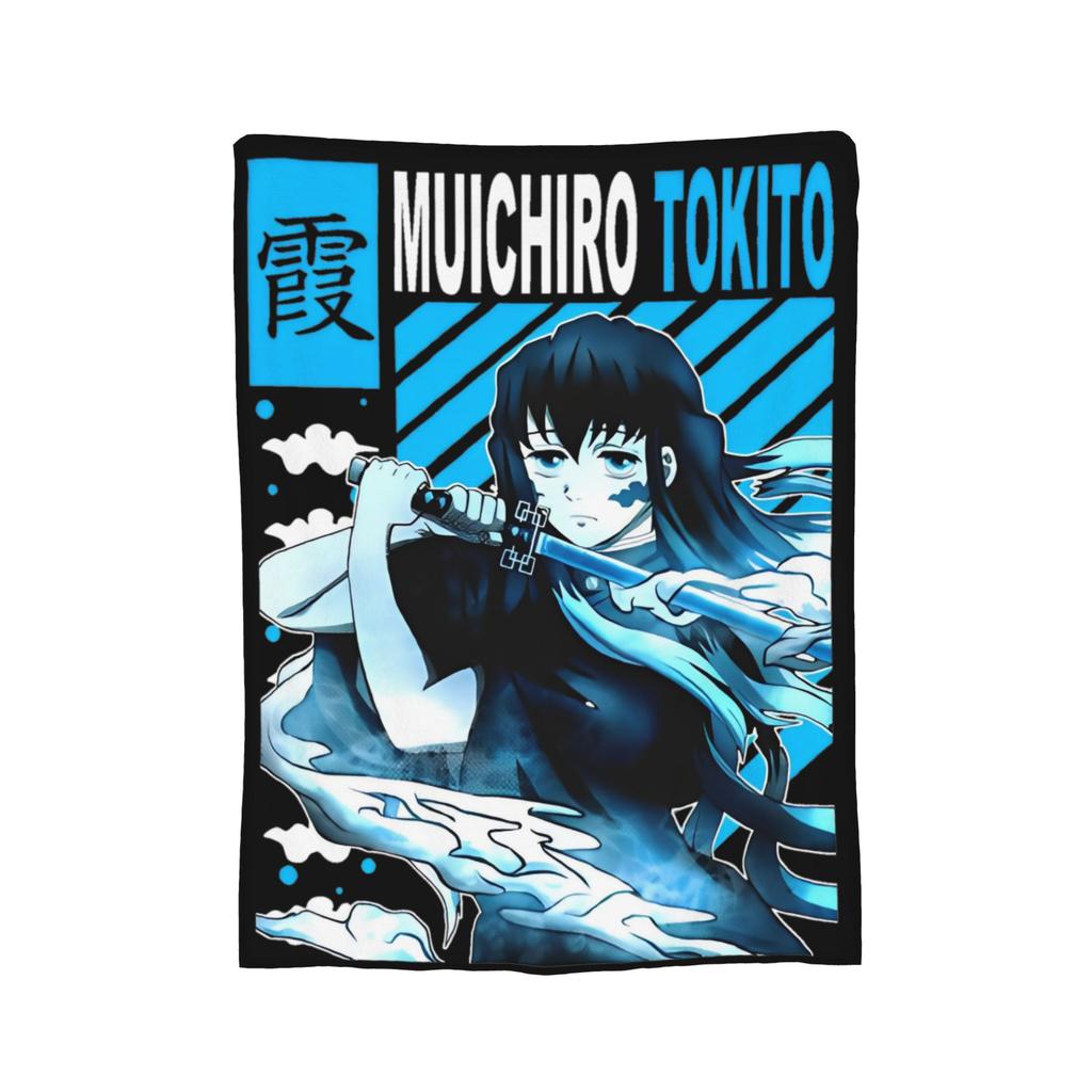 Muichiro Tokito  Blankets Fleece Awesome Breathable Throw Blanket for Bedding Lounge Autumn/Winter,