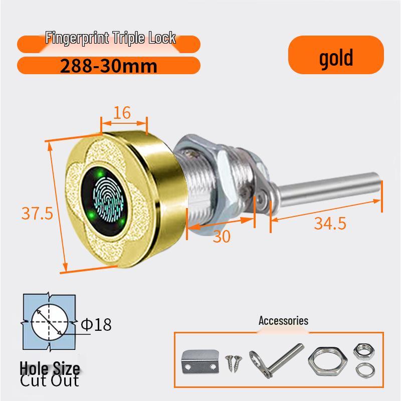 Smart Fingerprint Cabinet & Drawer Lock for Desks & Mailboxes
