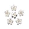 5PCS Pearl Flower Rhinestone Buttons Sparkling Crystal Headwear Accessories Hairpins Decoration Clothes Sewing Tools