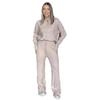 2025 Summer Fashion: European & American Loose Long-Sleeve Round Neck Solid Color Two-Piece Set