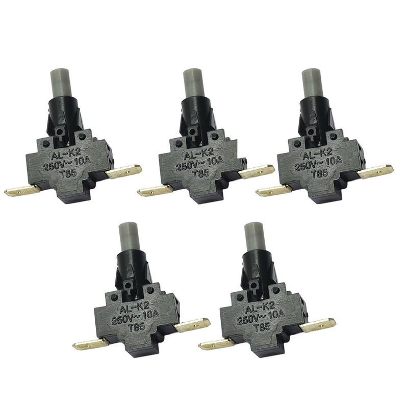 3pcs Gear Switch 10A/250V Push Button Switch AL-K2 Room Heater Electric Heater Switch 2pin Repair Accessories