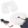 100-500pcs Disposable Face Cradle Covers Headrest Massage Pillow Paper Soft Non-Woven Face Covers for Spa Salon Beauty Supplies