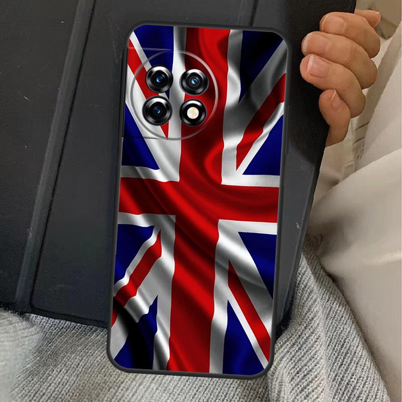 England British UK Union Jack Flag Case For OnePlus 13T 10T 8T 10R 12R 13R 15 13 12 11 10 9 Nord CE 5 2 3 4 Lite N20 N30 Cover