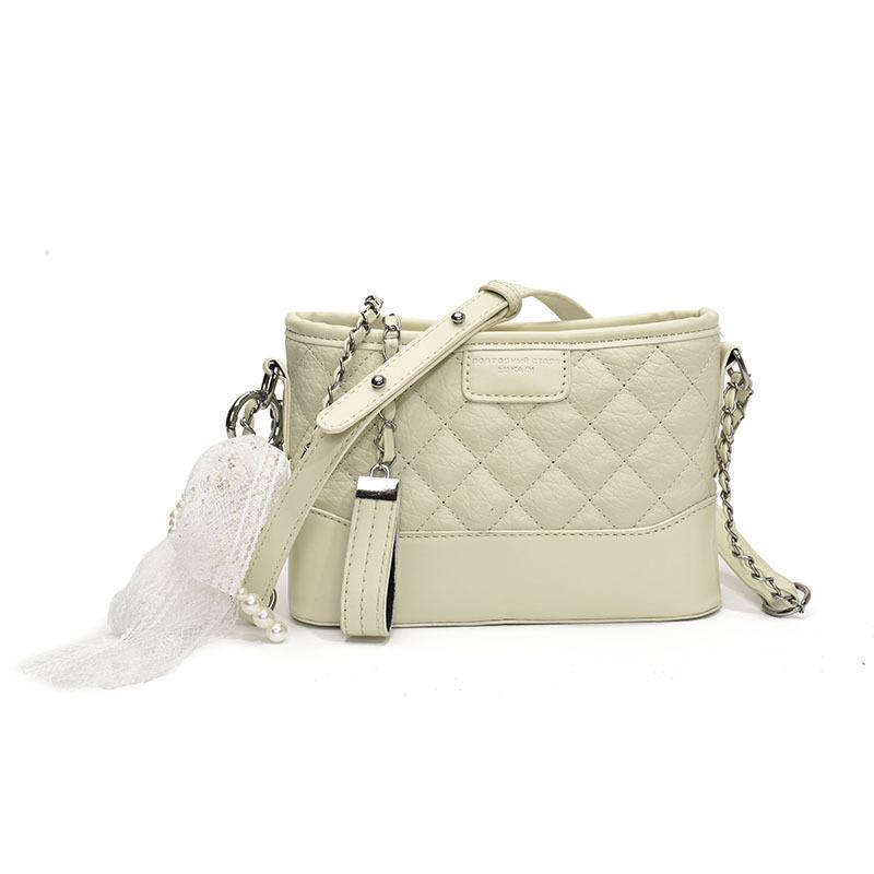 Wholesale Hot Sale Fashion Diamond Simple Korean Version Temperament Bucket Bag Women Commuter Style Versatile High Sense Messenger Bag