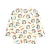 Kinder Tierdruck Rundhals Dreiviertelarm Lässiges T-Shirt Leichter Weicher Stoff Bequeme Passform Geeignet für den Alltag