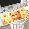 Autumn Red Fox Extended Gaming Mouse Pad Non Slip Desk Surface Cute Fall Wildlife Animal Art Print For Desktop Display