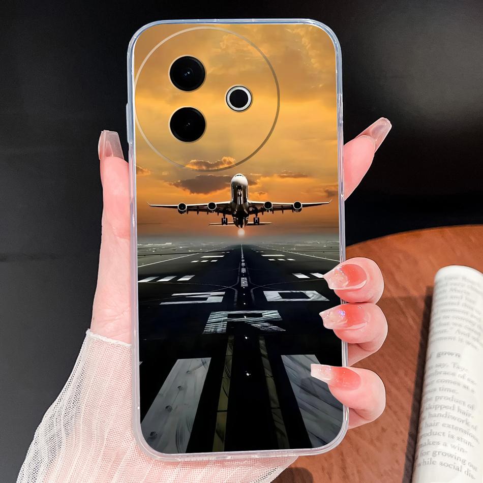 Case For Vivo Y39 Y38 5G Ocean Fish Transparent Phone Back Cover For VivoY 39 Y 38 Soft Slim TPU Silicone Lightweight Protectors