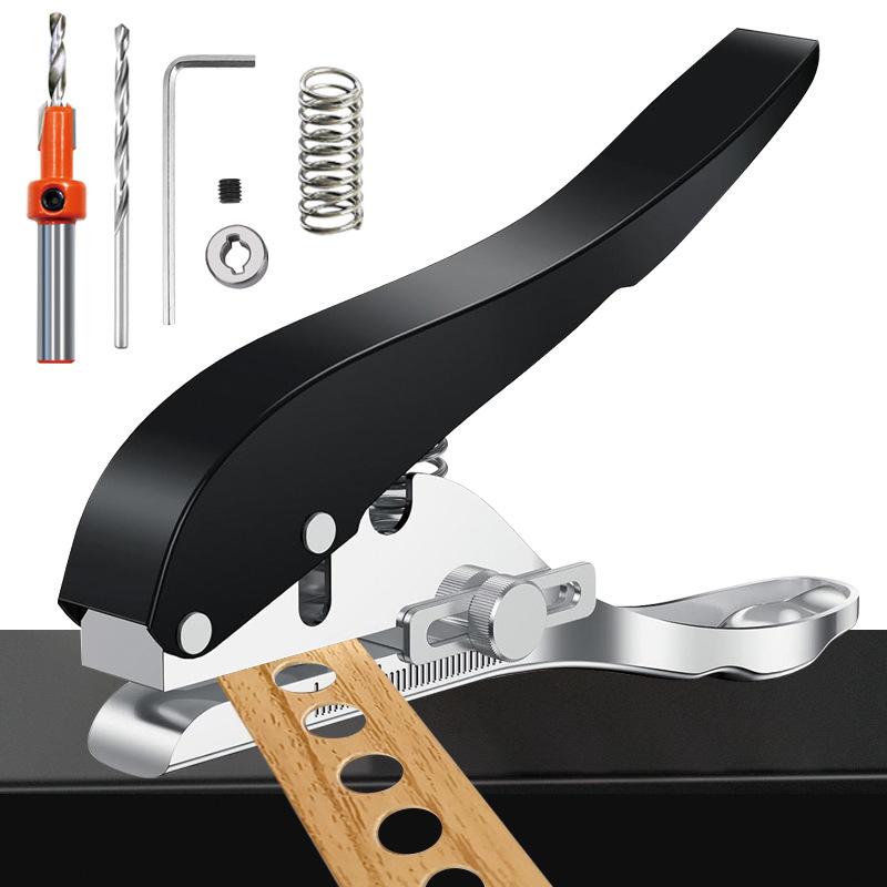 Woodworking Edge Banding Hole Punchers & Angle Pliers with Countersink Drill Bits & Manual Hole Punch Machines