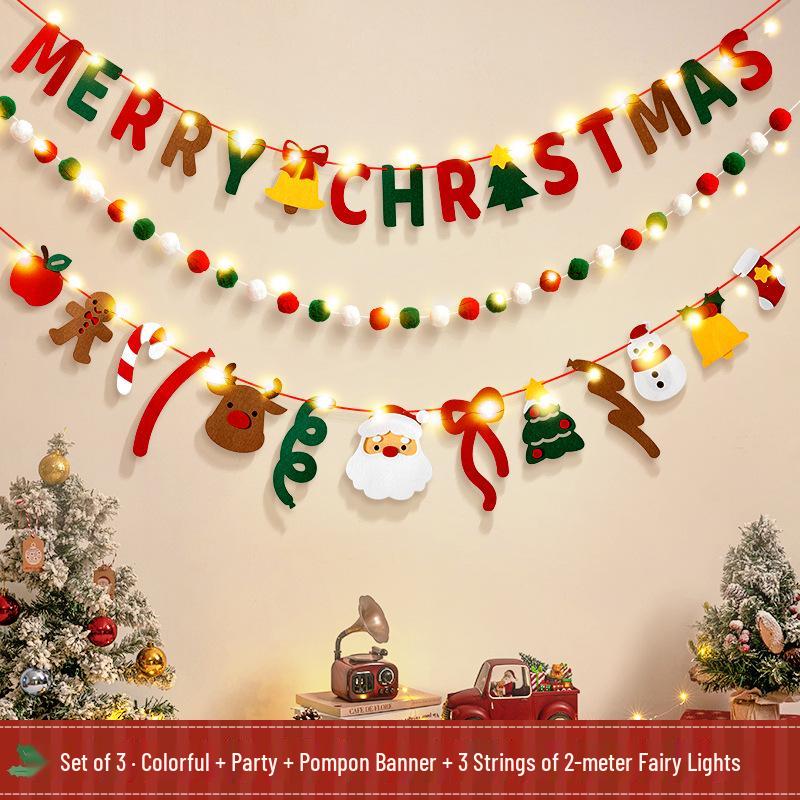 Christmas Tree Ornaments: Festive Banners, Lights & Hanging Decorations