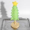 25/32CM Mini Christmas Tree Ornament Fake Rabbit Fur Felt Xmas Tree Table Sign Home Office Holiday Party Desktop Decoration Ornament