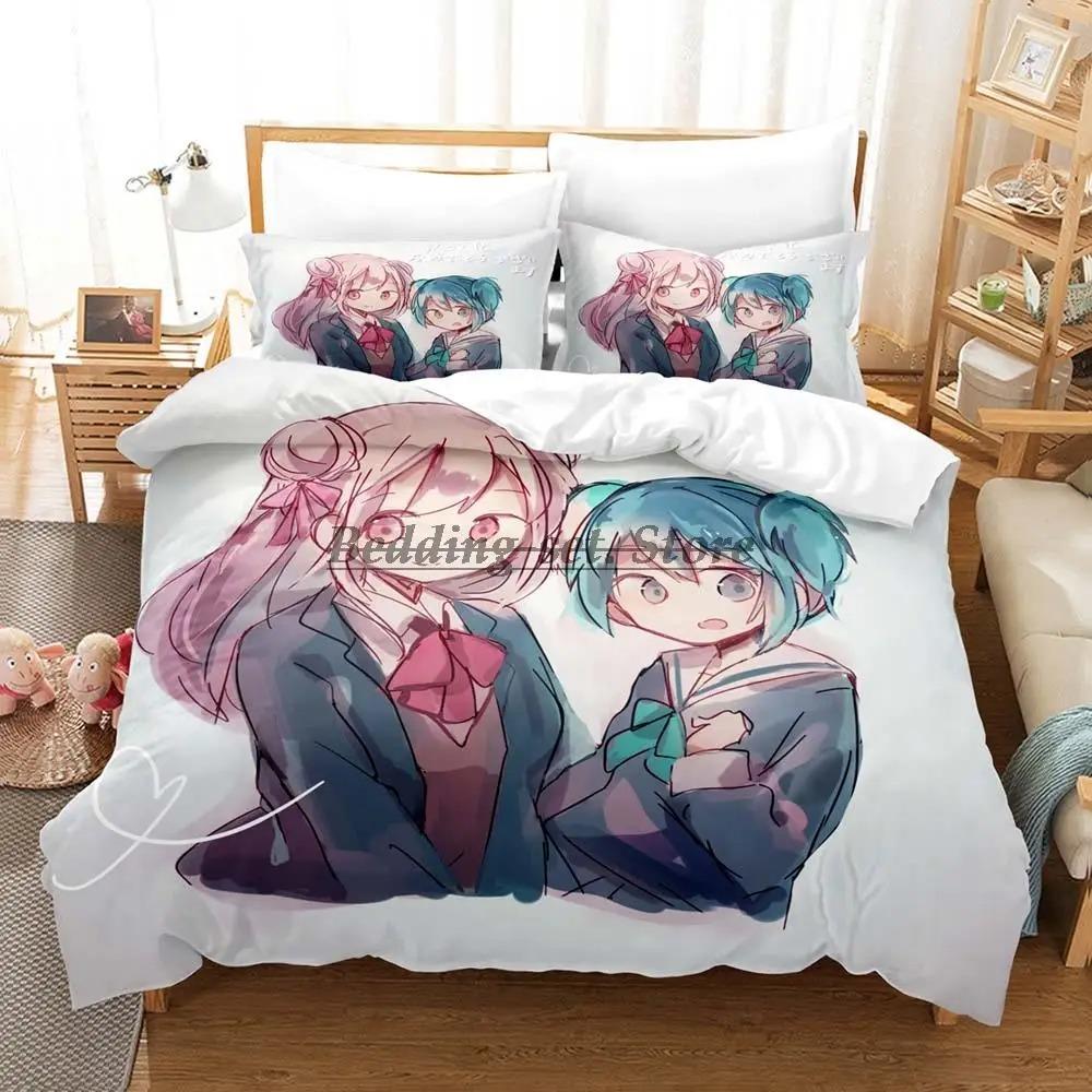 Happy Sugar Life Povlečení Jednolůžko Twin Plné Královské Královské Velikosti Postelová Sada Pro Dospělé Dětský Pokoj Sada Povlaků na Peřinu Anime Prostěradlo