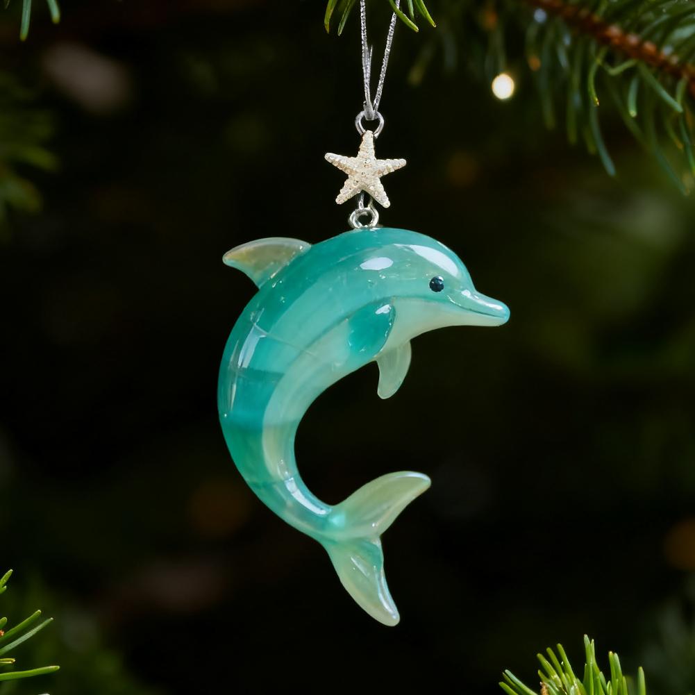 2D Acryl Seeglas Meeresleben Weihnachts-Adventskalender, 24 Tage Ozean-Themen Tiere Schildkröten Weihnachts-Countdown-Kalender