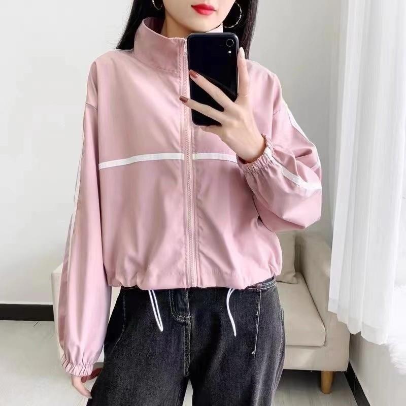 Damen Trendige Kurze Lässige Oberbekleidung Minimalistisch Vielseitig Koreanischer Stil Jacke Top für Frühling und Herbst