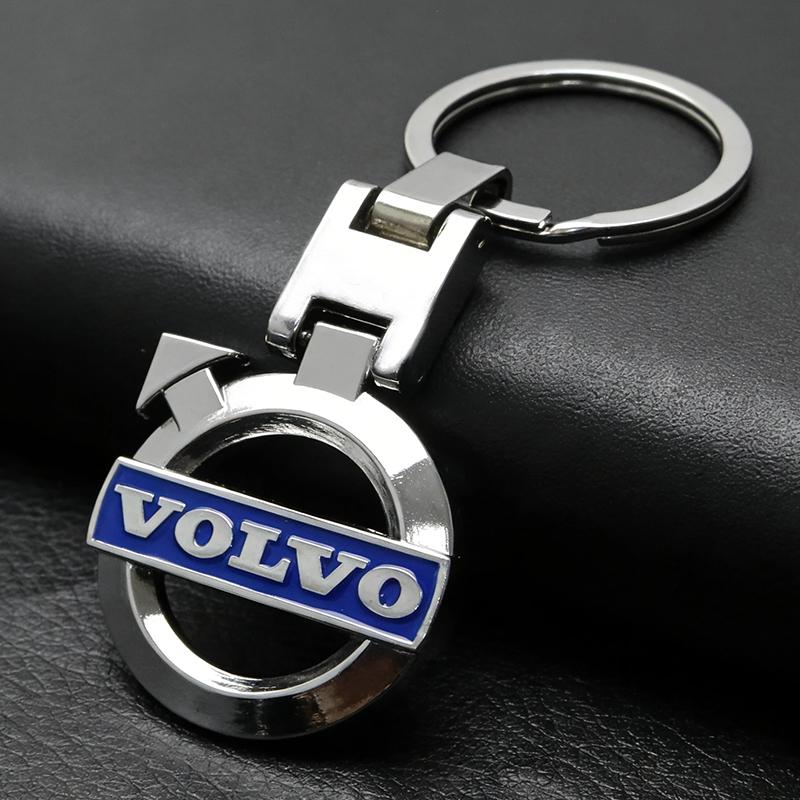 Volvo Auto Schlüsselanhänger 3D Metall Logo Schlüsselring Robuster Schlüsselhalter für Volvo Xc60 Xc90 V40 V60 S60 V50 V90 S80 C40 XC40 V70 XC70 T6