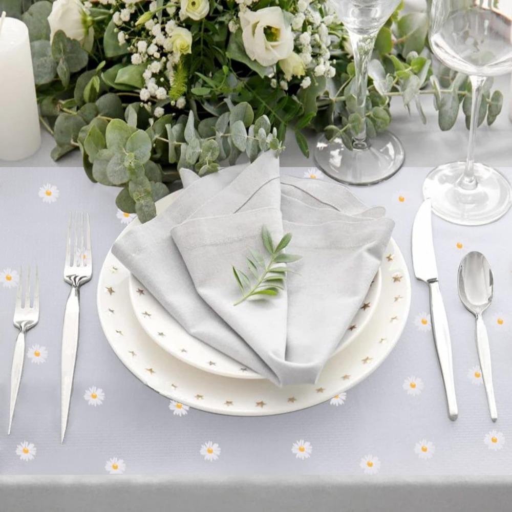 Rutschfeste leicht zu reinigende Küchenschrank-Einlage mit Gänseblümchen-Muster, Wasserdichte Matte, Schrankeinlage, Wasserdichte durchsichtige Schubladen-Regal-Einlage für die Küche