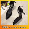 Pointed stiletto sequins hollow fashion sandals summer new fashion casual professional high heels