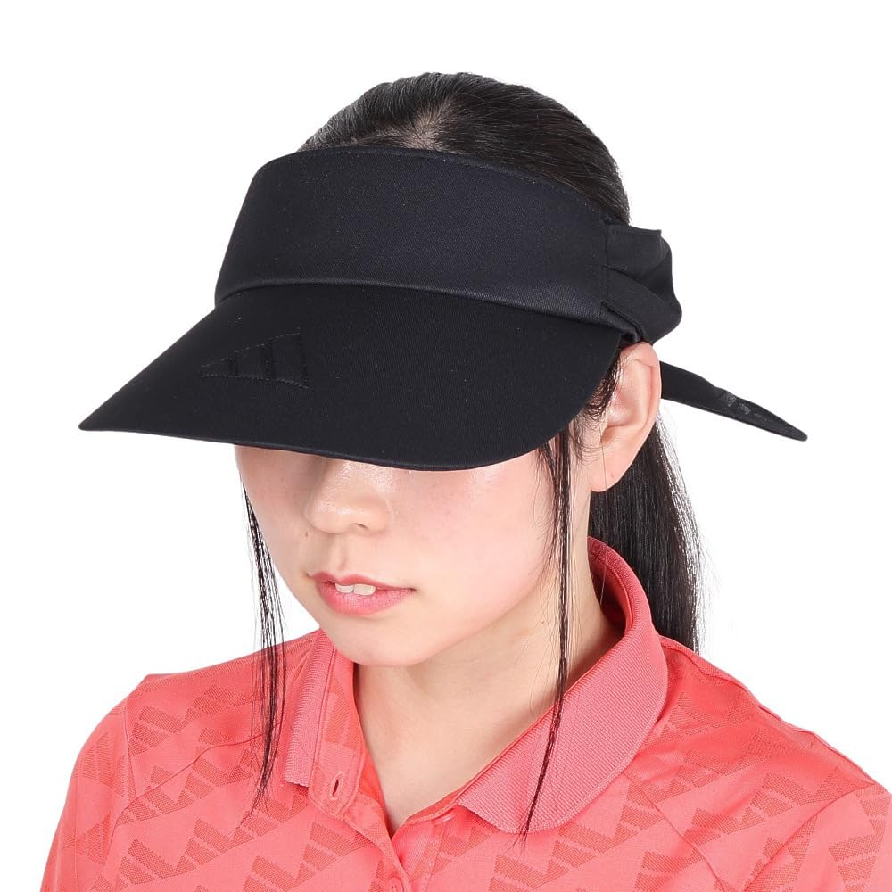 

Adidas Golf Three Stripes Ribbon Black Women s Visor, чёрный