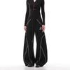 American Trendy High Street Casual Wide-Leg Sweatpants: Loose, Straight-Fit Sportswear.