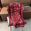 Thick Cashmere Scarf Women Print Blanket Warm Pashmina Shawl Winter Wraps Bufanda Print New Design Red Poncho Echarpe Female