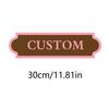 Custom Engraved Rustic Wooden Door Sign Personalized Text Name Plaque Farm Stable Tack Room Barn Front Wall Hanging Decor