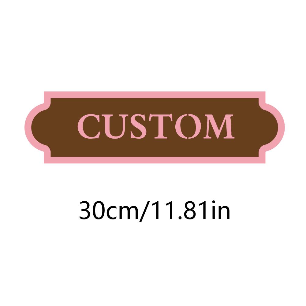 Custom Engraved Rustic Wooden Door Sign Personalized Text Name Plaque Farm Stable Tack Room Barn Front Wall Hanging Decor