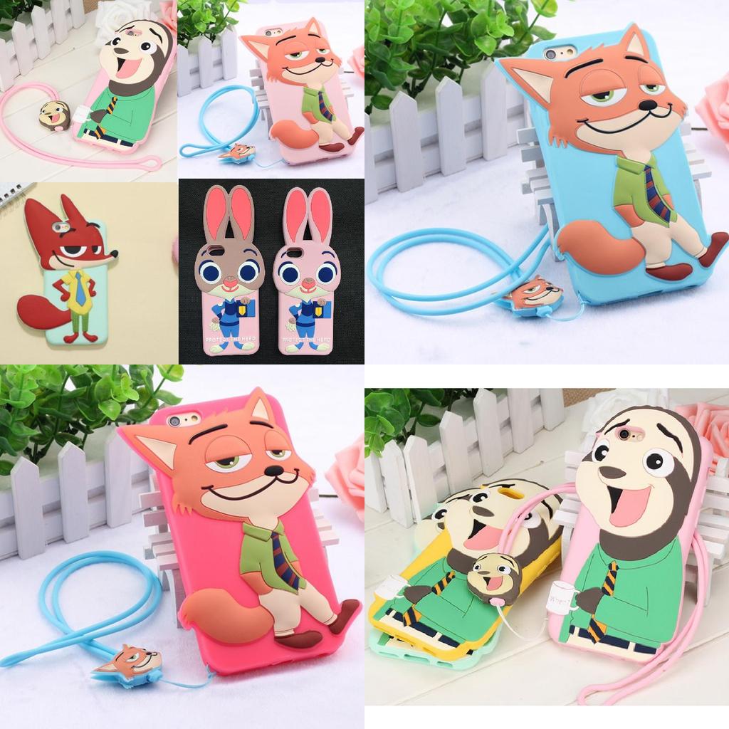 For Iphone 5 5s 6 6plus Zootopia Judy Hopps Nick Wilde Silicone Phone Case With Durable Design For Kids And Teens