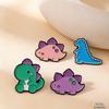 Adorable Dinosaur Brooch Cartoon-Shaped Backpack Pin Enamel Alloy Badge Ornament