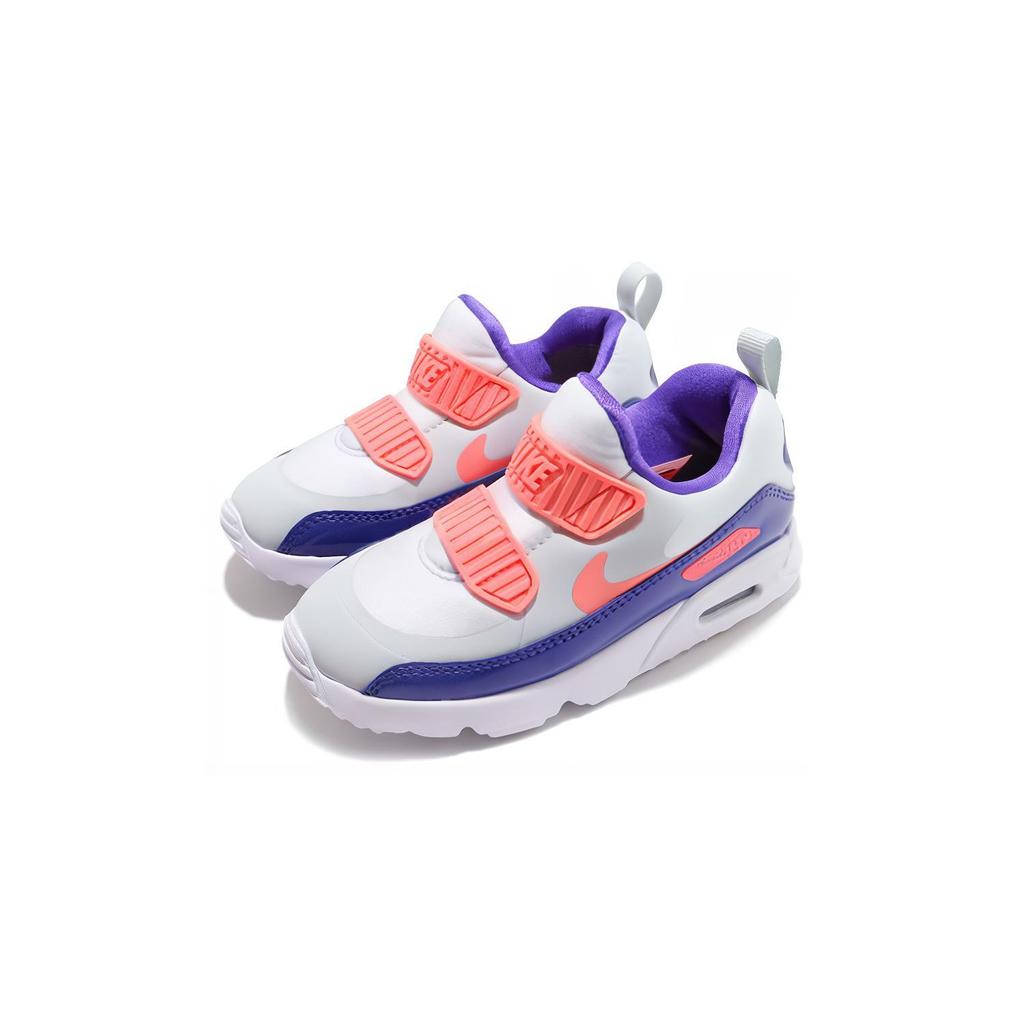 Nike Air Max Tiny 90 Comfortable Low Top Kids' Running Shoes White Blue Orange Children Aged 3 7 Years Old 881926-005