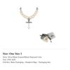 Vivienne Westwood Brass Necklaces Women's Silver/Black Enamel/Black Diamond 6301014O-02P740