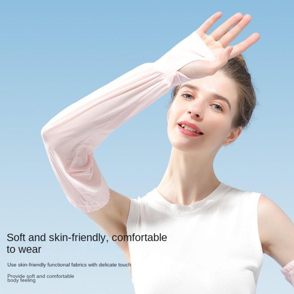 

Loose Arm Warmers Driving Gloves Sunscreen Sleeve Arm Warmers Sun Protection Cover Ice Silk Sleeves