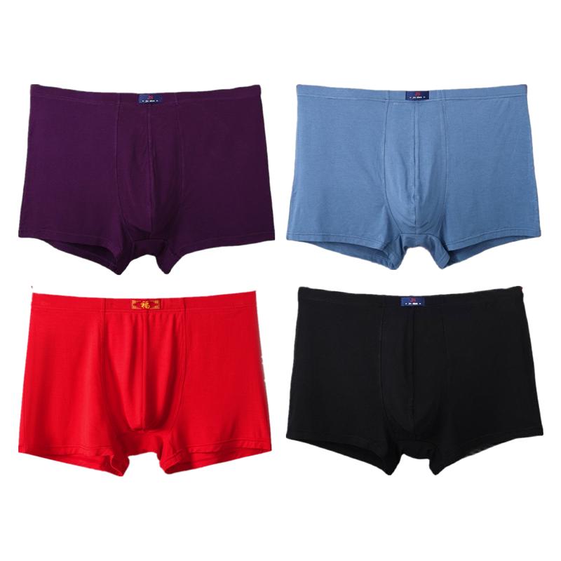 4Pcs Big Size Boxer Briefs Men's Panties Big Size Underwear Man Underpants L XL 2XL 3XL 4XL 5XL 6XL