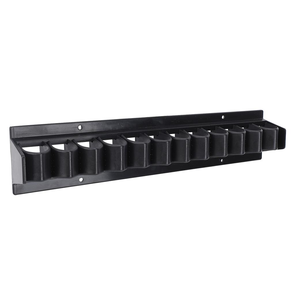 Piskholder Svart Hestepiskholder ABS Veggfeste Holder Opptil 11 Pisker eller Ridepiske Hesteholder for Hestestall Fiskestang